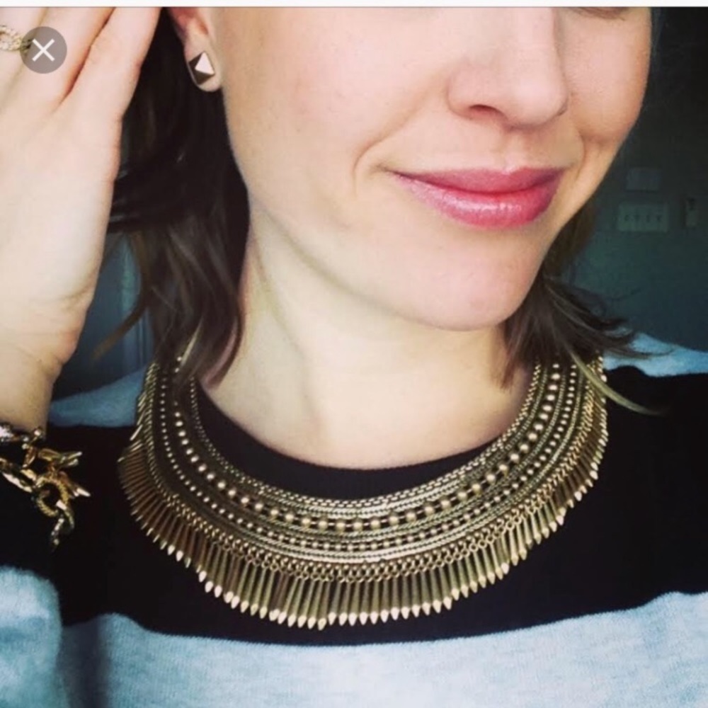 Tandy fringe necklace
